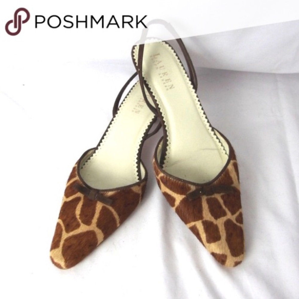 Ralph Lauren Giraffe Fur Heels